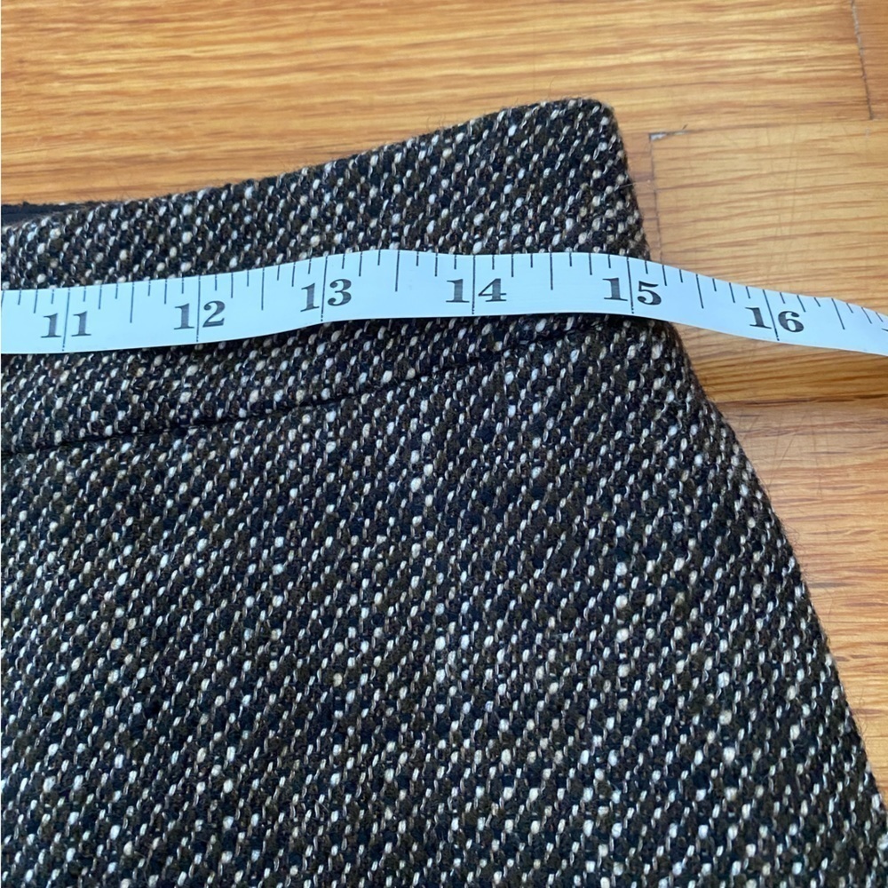 DKNY Wool Blend Brown Tweed Lined Mini Skirt, Size 2, Donna Karen New York - Picture 9 of 13